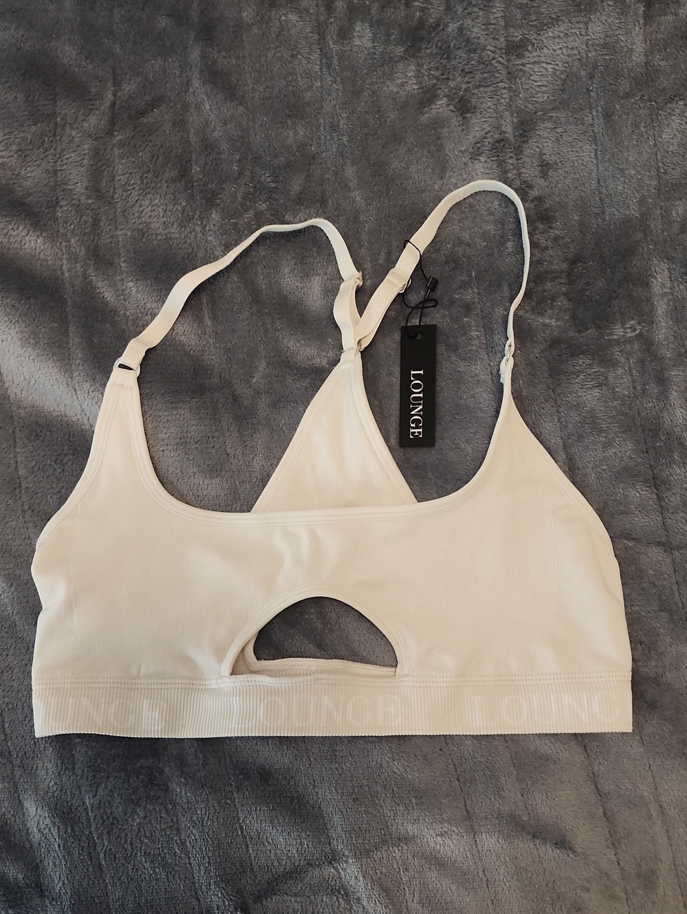 Lounge Cream Cutout Bralette